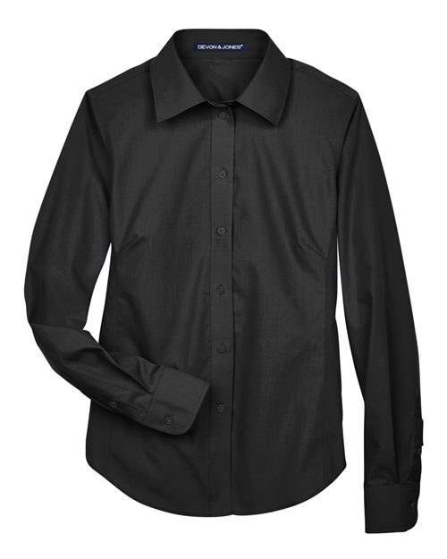 Women's Crown Collection Broadcloth Woven Dress Shirt