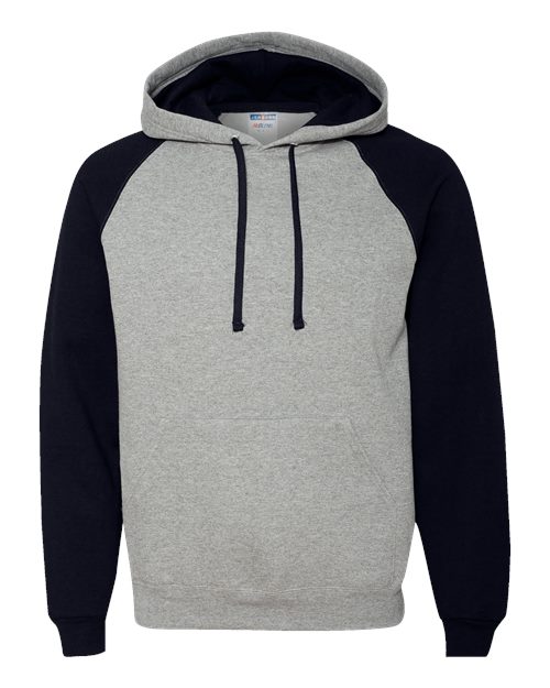Unisex Nublend Colorblocked Raglan Hooded Sweatshirt