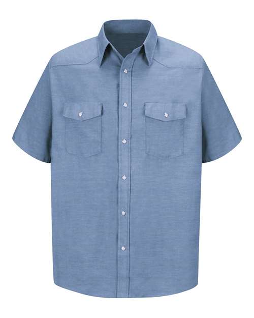 Men's Tall Deluxe Western Style Short Sleeve Shirt