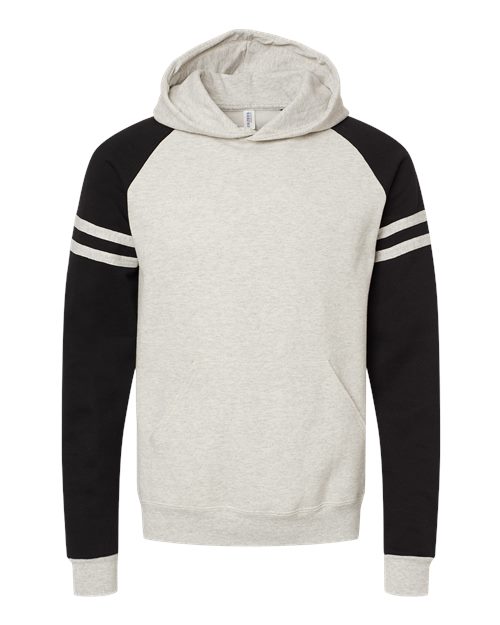 Unisex Nublend Varsity Colorblocked Raglan Hooded Sweatshirt