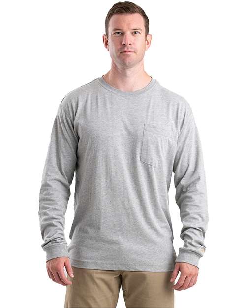 Men's Tall Performance Long Sleeve Pocket T-Shirt