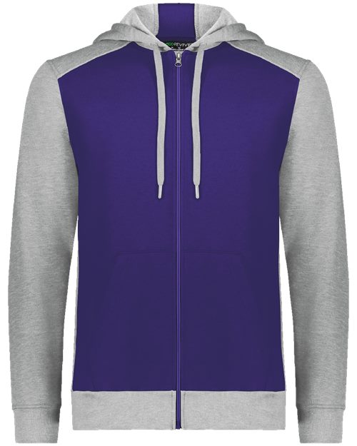 Unisex Eco Revive Three-Season Triblend Fleece Full-Zip Hooded Sweatshirt