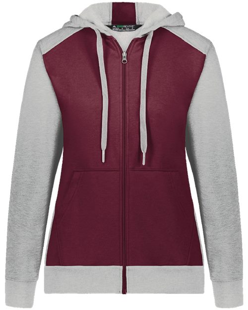 Women's Eco Revive Three-Season Triblend Fleece Full-Zip Hooded Sweatshirt