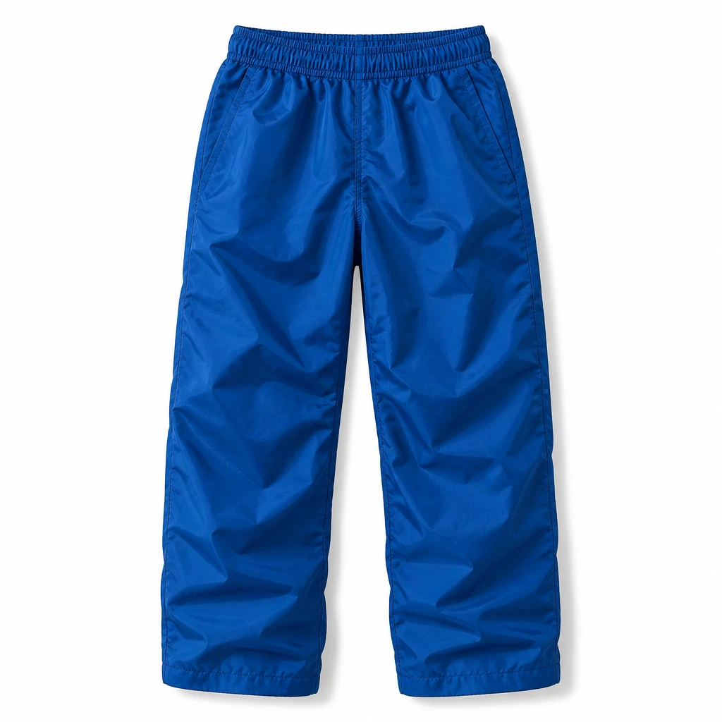 The Reserve Collection BH701 Nylon Biker Boys Baggy Pants Royal front view for custom printing