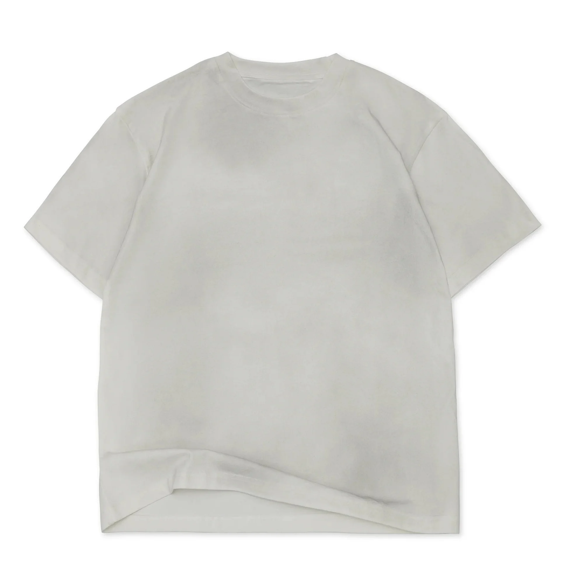 The Reserve Collection CCSSOOWT 7.5 oz. Oversized Box Oil Wash Tee Dirty White front view for custom printing