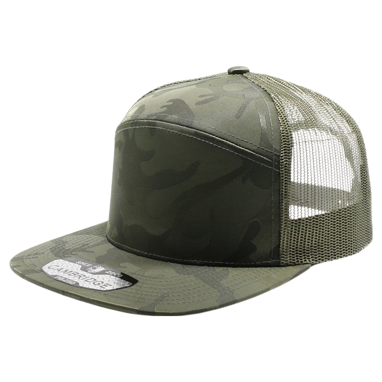 Shiny Camo Camper Trucker
