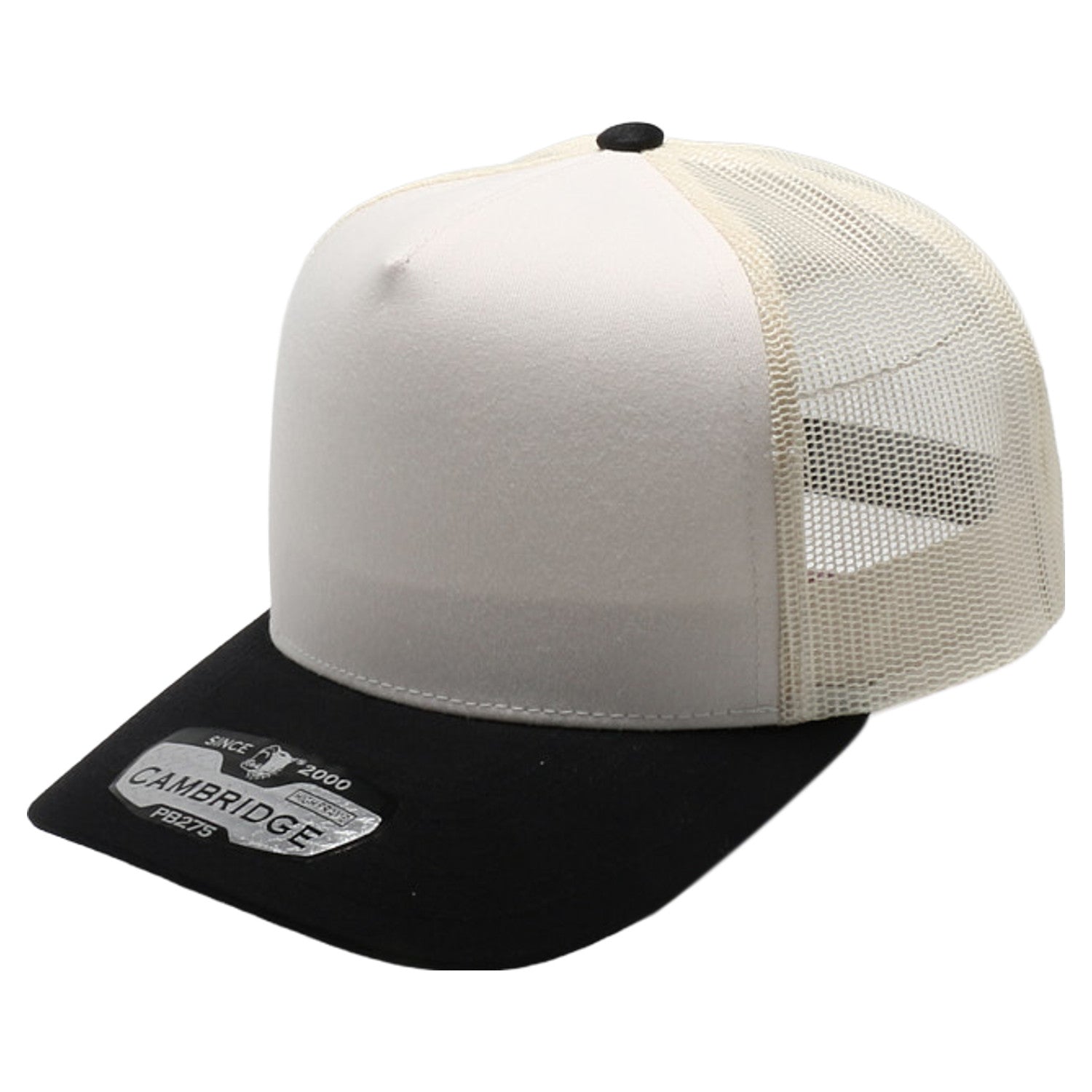 5 Panel High Frame Cream Two-Tone Meshback