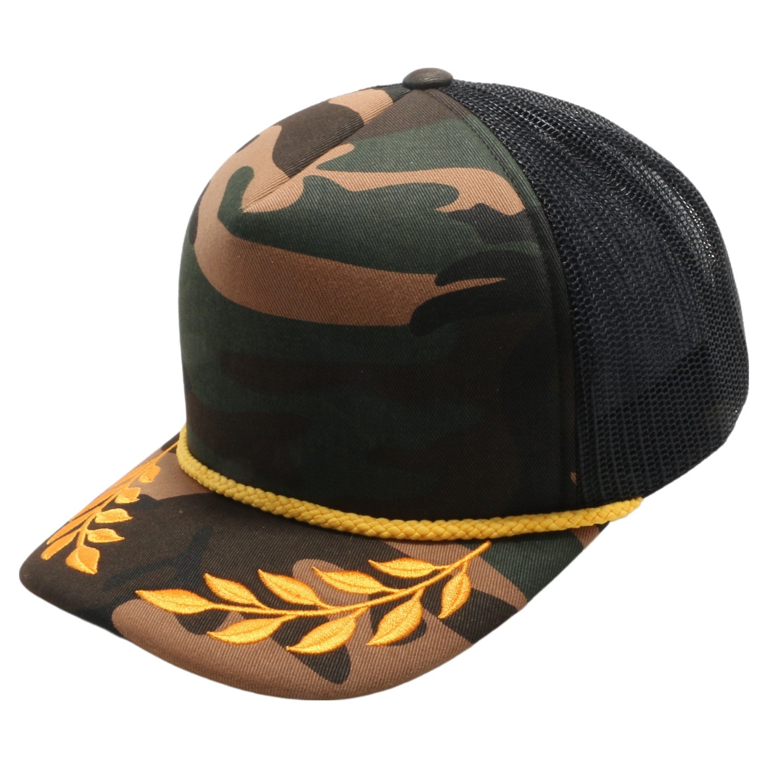 5 Panel Bay Leaf Sponge Trucker