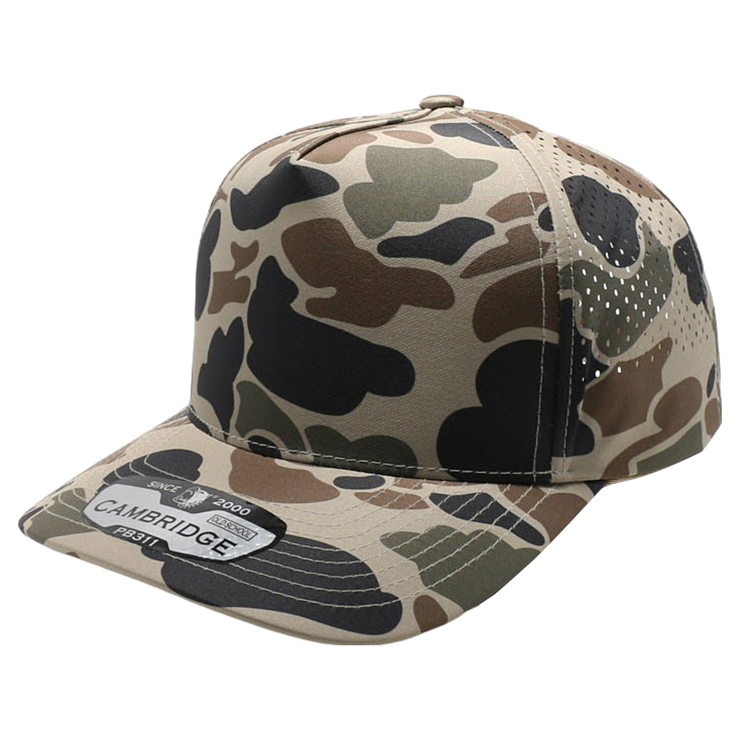 5 Panel Old School Camo Perforated