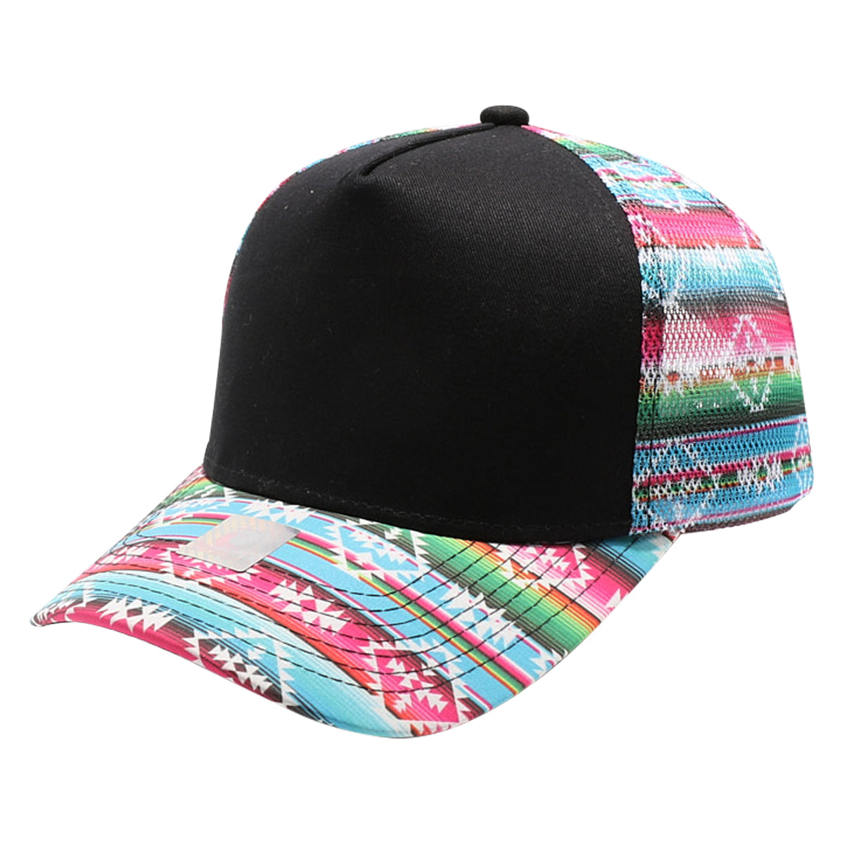 5 Panel Pony Tail Meshback